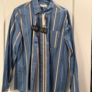 Blue Striped Men's Shirt